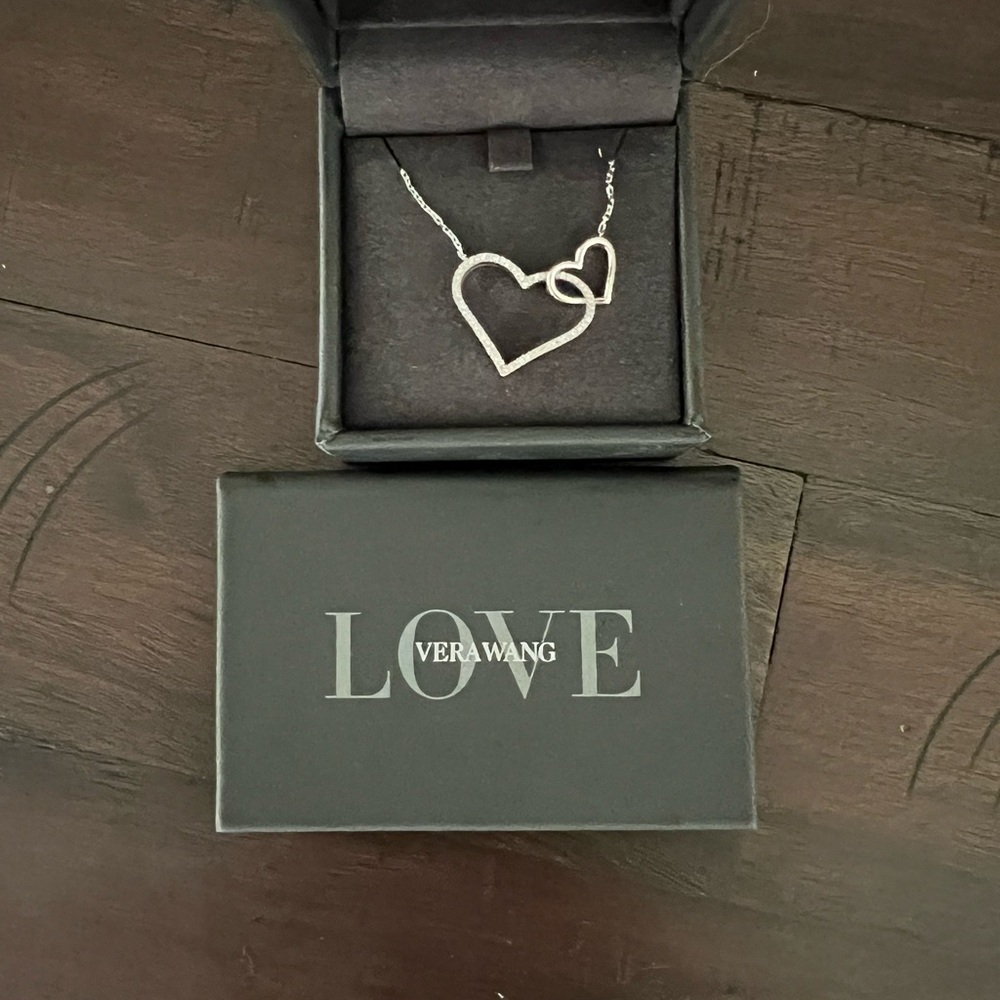 Vera Wang Silver Geometric Necklace